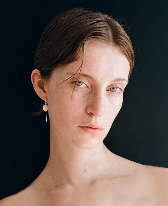 SAPIR BACHAR<br>CARVED CORAL EARRINGS