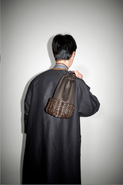 AETA x CRISTASEYA<br>LEATHER BASKET MEDIUM BAG