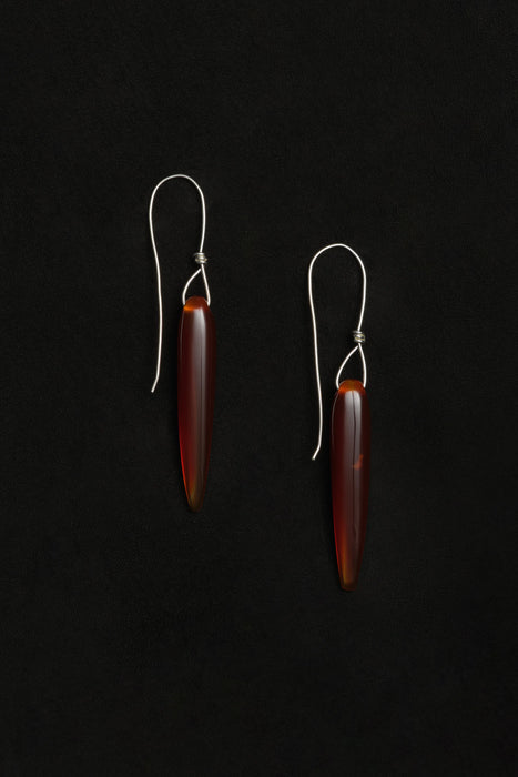 SOPHIE BUHAI<br>SPEAR EARRINGS IN CARNELIAN