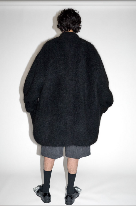 CRISTASEYA<br>VISONE MAXI CARDIGAN<br>in BLACK