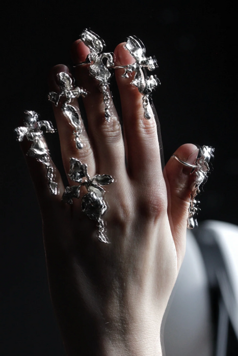 Claudia Lepik<br>ADJUSTABLE ABSTRACT ORCHID RING