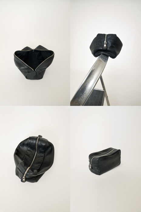 CRISTASEYA x AETA<br>LEATHER POUCH<br>in BLACK