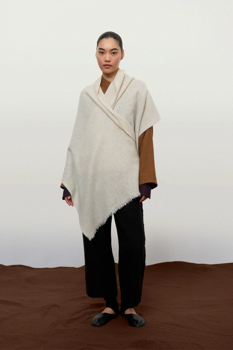 NORLHA<br>NET SCARF<br>in NATURAL YAK WHITE