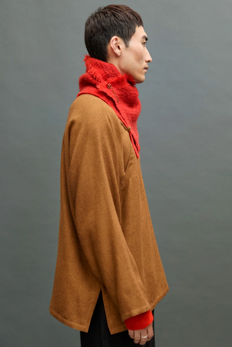 NORLHA<br> HANDSPUN DAWN NECK WARMER <br>in FLAME RED