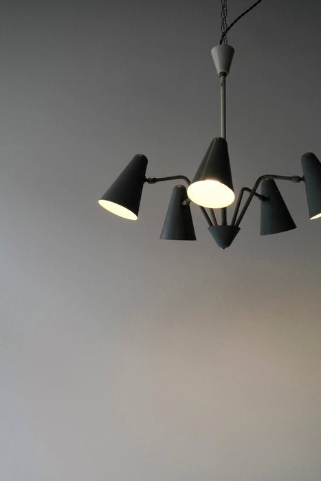 VINTAGE HANGING 5 LAMP<BR><BR>SOLD OUT