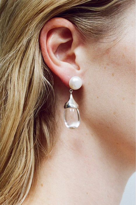 PRE ORDER<br><br>SOPHIE BUHAI<br>AUDREY EARRINGS - QUARTZ