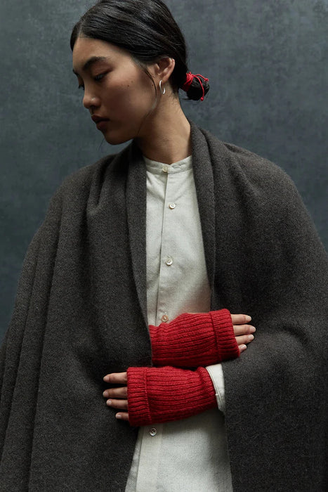 NORLHA<br>CUFFED WRIST WARMERS<br>FLAME RED<br><br>SOLD OUT