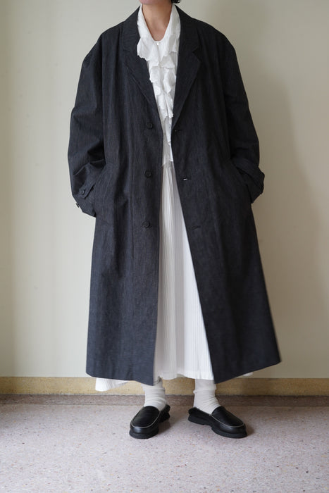 ANTIQUE<BR>ST COTTON FRILL NIGHTGOWN LONG DRESS