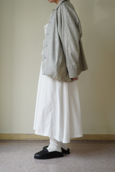 ANTIQUE<BR>ST COTTON FRILL NIGHTGOWN LONG DRESS