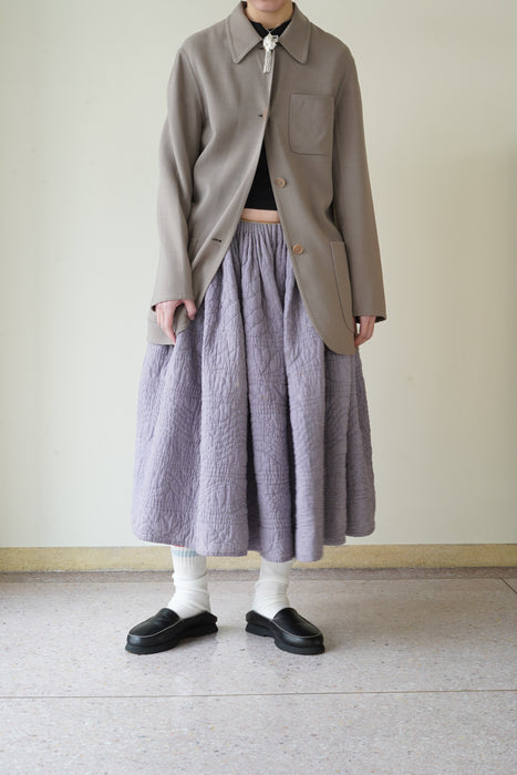 ANTIQUE<BR>QUILTED VOLUME SKIRT