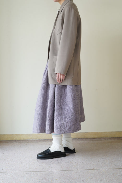 ANTIQUE<BR>QUILTED VOLUME SKIRT