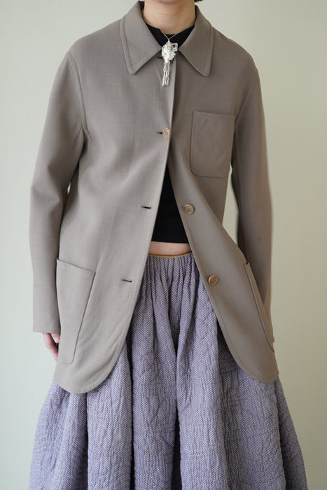 VINTAGE HERMES <br>LIGHTWEIGHT WOOL JACKET