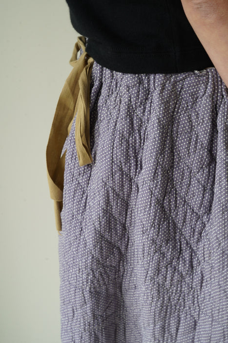 ANTIQUE<BR>QUILTED VOLUME SKIRT