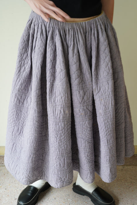 ANTIQUE<BR>QUILTED VOLUME SKIRT