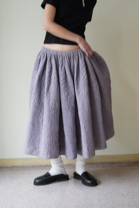 ANTIQUE<BR>QUILTED VOLUME SKIRT