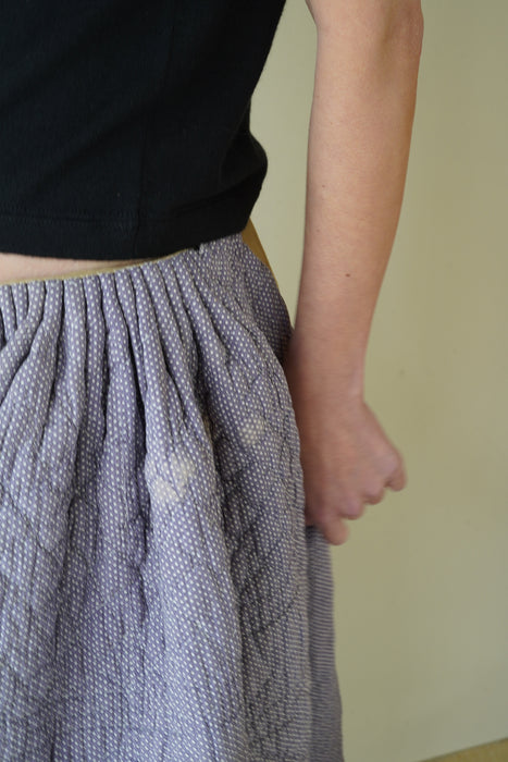 ANTIQUE<BR>QUILTED VOLUME SKIRT