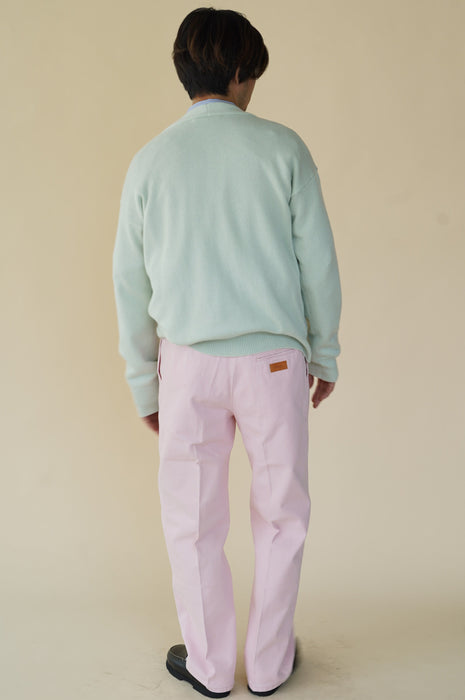 CRISTASEYA<br>OVERSIZED CASHMERE SWEATER WITH DRAPED COLLAR<br>in MINT