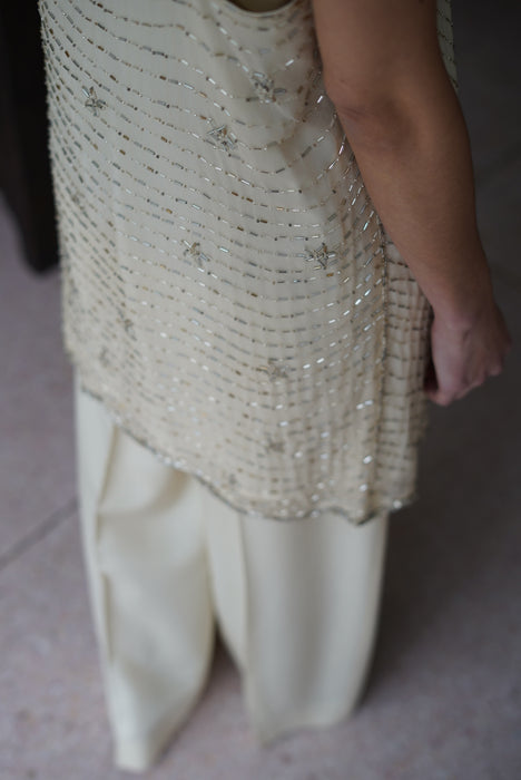 FUMIKA_UCHIDA<BR>HAND BEADED EMBROIDERY SLIP DRESS