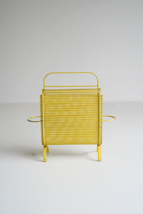 MATHIEU MATÉGOT<BR>MAGAZINE RACK YELLOW