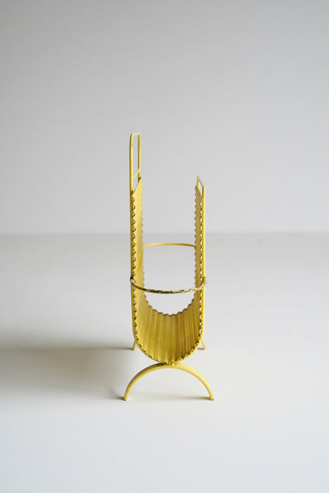 MATHIEU MATÉGOT<BR>MAGAZINE RACK YELLOW