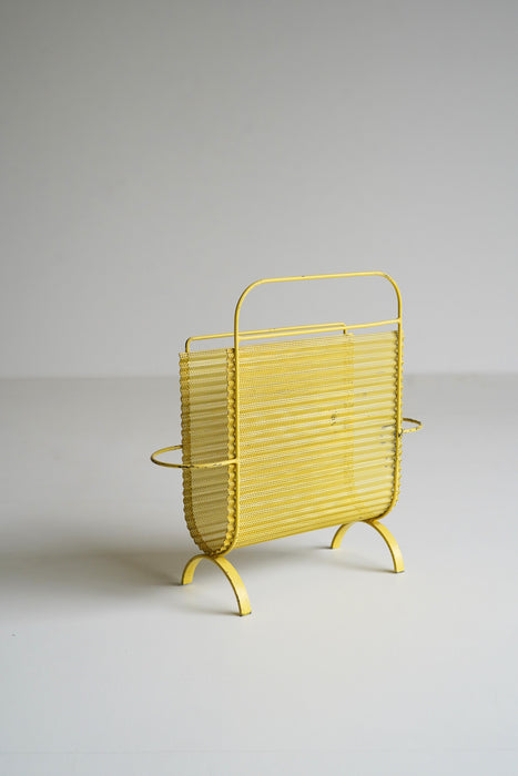 MATHIEU MATÉGOT<BR>MAGAZINE RACK YELLOW