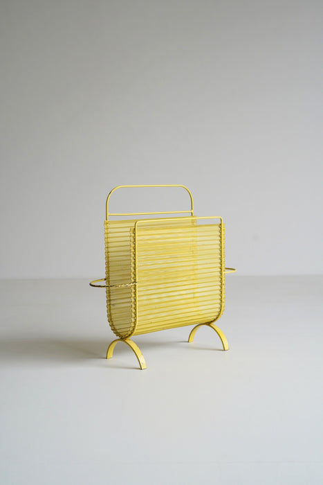 MATHIEU MATÉGOT<BR>MAGAZINE RACK YELLOW