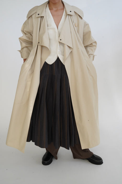 VINTAGE<BR>ANNE MARIE BERETTA<BR>COTTON TRENCH COAT