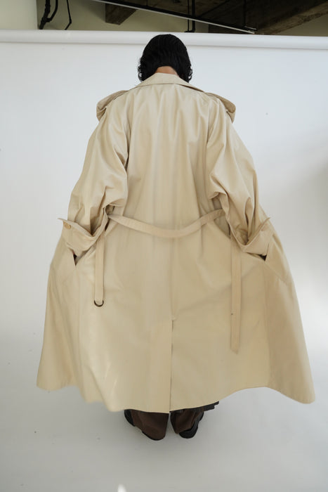 VINTAGE<BR>ANNE MARIE BERETTA<BR>COTTON TRENCH COAT