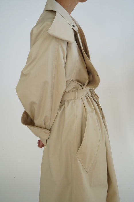VINTAGE<BR>ANNE MARIE BERETTA<BR>COTTON TRENCH COAT