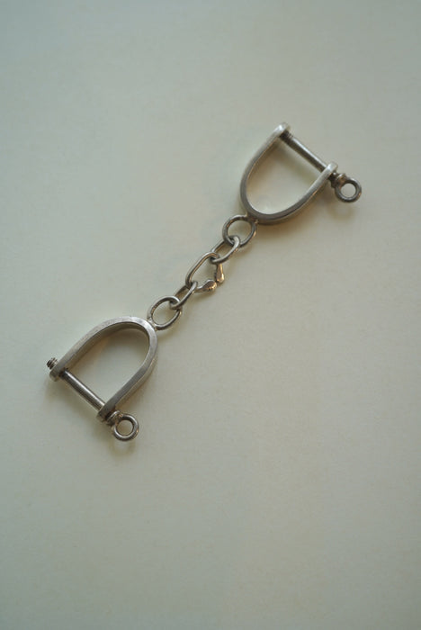 VINTAGE<BR> HORSE BIT KEY RING