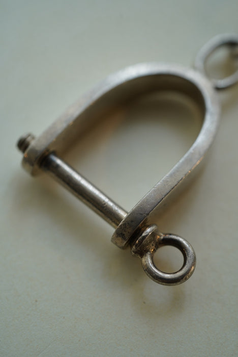 VINTAGE<BR> HORSE BIT KEY RING