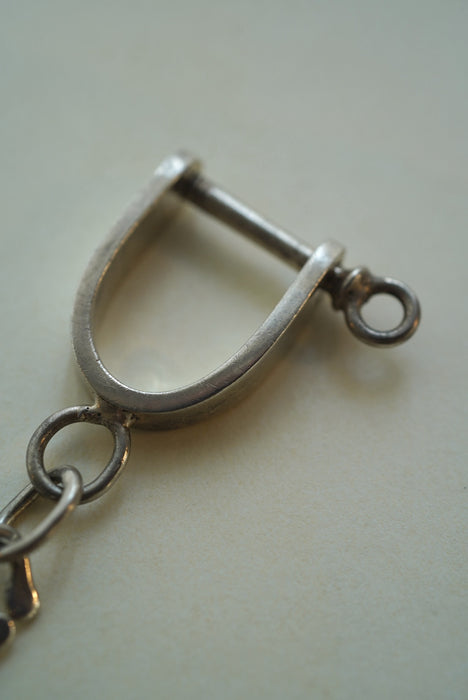 VINTAGE<BR> HORSE BIT KEY RING
