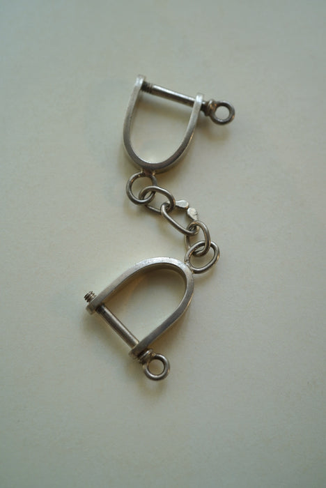 VINTAGE<BR> HORSE BIT KEY RING