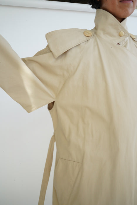 VINTAGE<BR>ANNE MARIE BERETTA<BR>COTTON TRENCH COAT