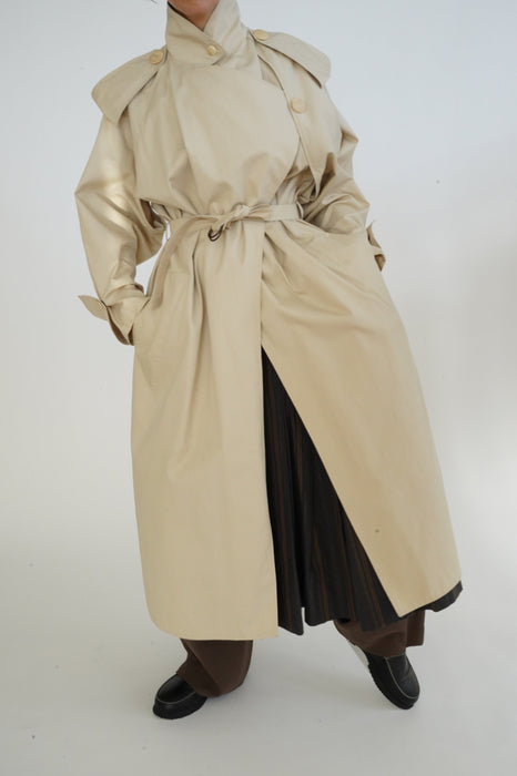 VINTAGE<BR>ANNE MARIE BERETTA<BR>COTTON TRENCH COAT