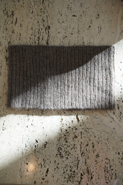 NORLHA<br>RIBBED NECK PIECE<br>in NATURAL YAK BROWN