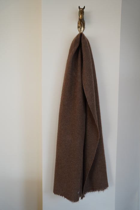 NORLHA<br>NET BOILED SCARF<br>NATURAL YAK GOLDEN BROWN