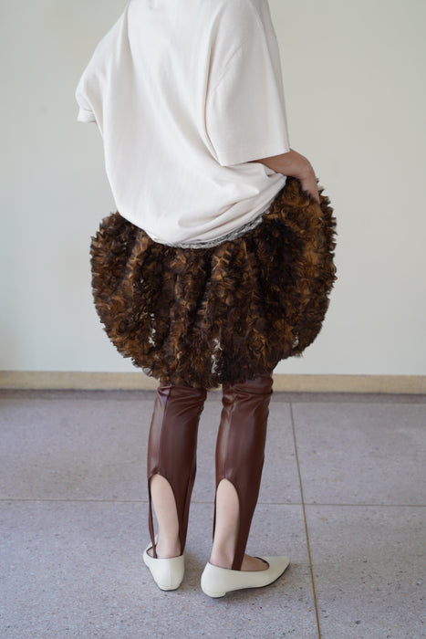 FUMIKA_UCHIDA<BR>STRETCH VEGAN LEATHER STIRRUPS LEGGINGS