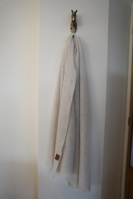 NORLHA<br>NET SCARF<br>in NATURAL YAK WHITE