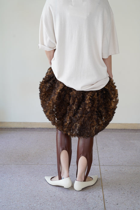FUMIKA_UCHIDA<BR>STRETCH VEGAN LEATHER STIRRUPS LEGGINGS