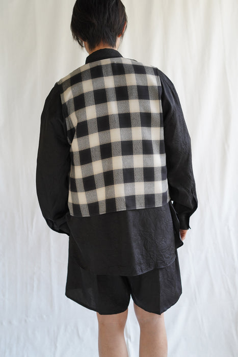 Salvatore Piccolo x CRISTASEYA<br>HANDMADE CLASSIC COLLAR SHIRT<br>in BLACK