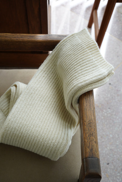 FUMIKA_UCHIDA<br>SHETLAND RIB STITCH TIGHT-HIGH SOCKS