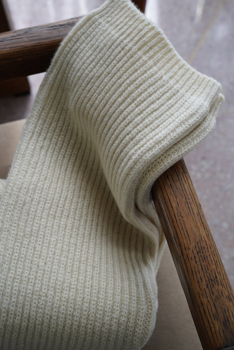 FUMIKA_UCHIDA<br>SHETLAND RIB STITCH TIGHT-HIGH SOCKS