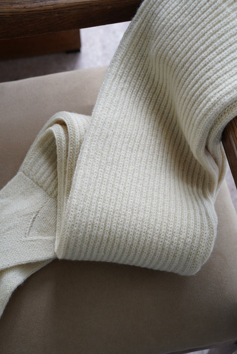 FUMIKA_UCHIDA<br>SHETLAND RIB STITCH TIGHT-HIGH SOCKS