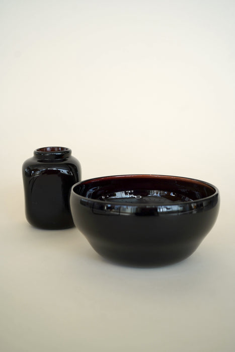 CLAUDE MORIN<BR>GLASS VASE