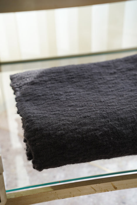 NORLHA<br>HANDSPUN SHEPHERD SCARF<br>in BLACK
