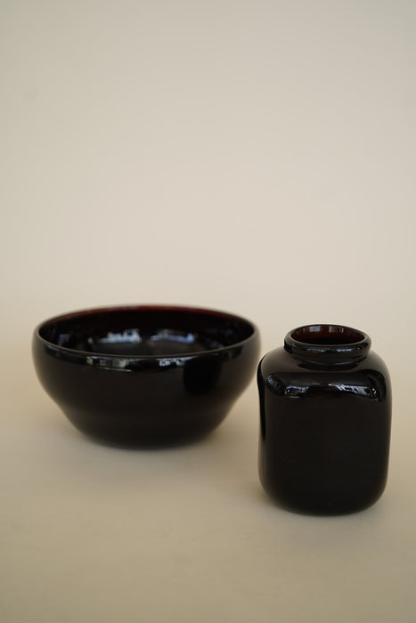 CLAUDE MORIN<BR>GLASS VASE