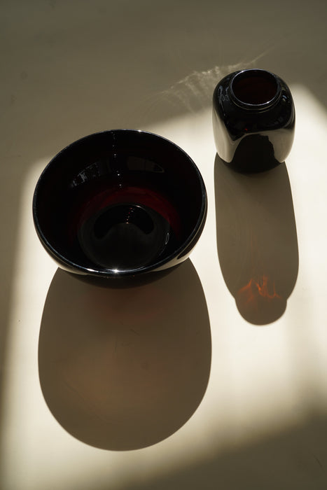 CLAUDE MORIN<BR>GLASS VASE