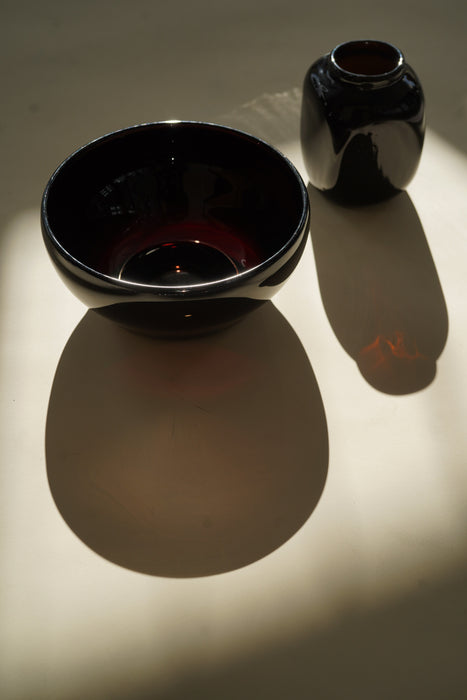 CLAUDE MORIN<BR>GLASS BOWL