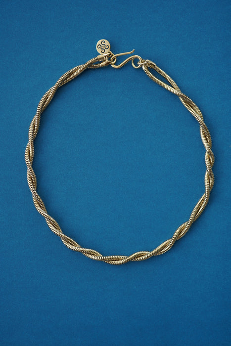 SAPIR BACHAR<br>GOLD TWIST SNAKE CHOKER <br><br>SOLD OUT